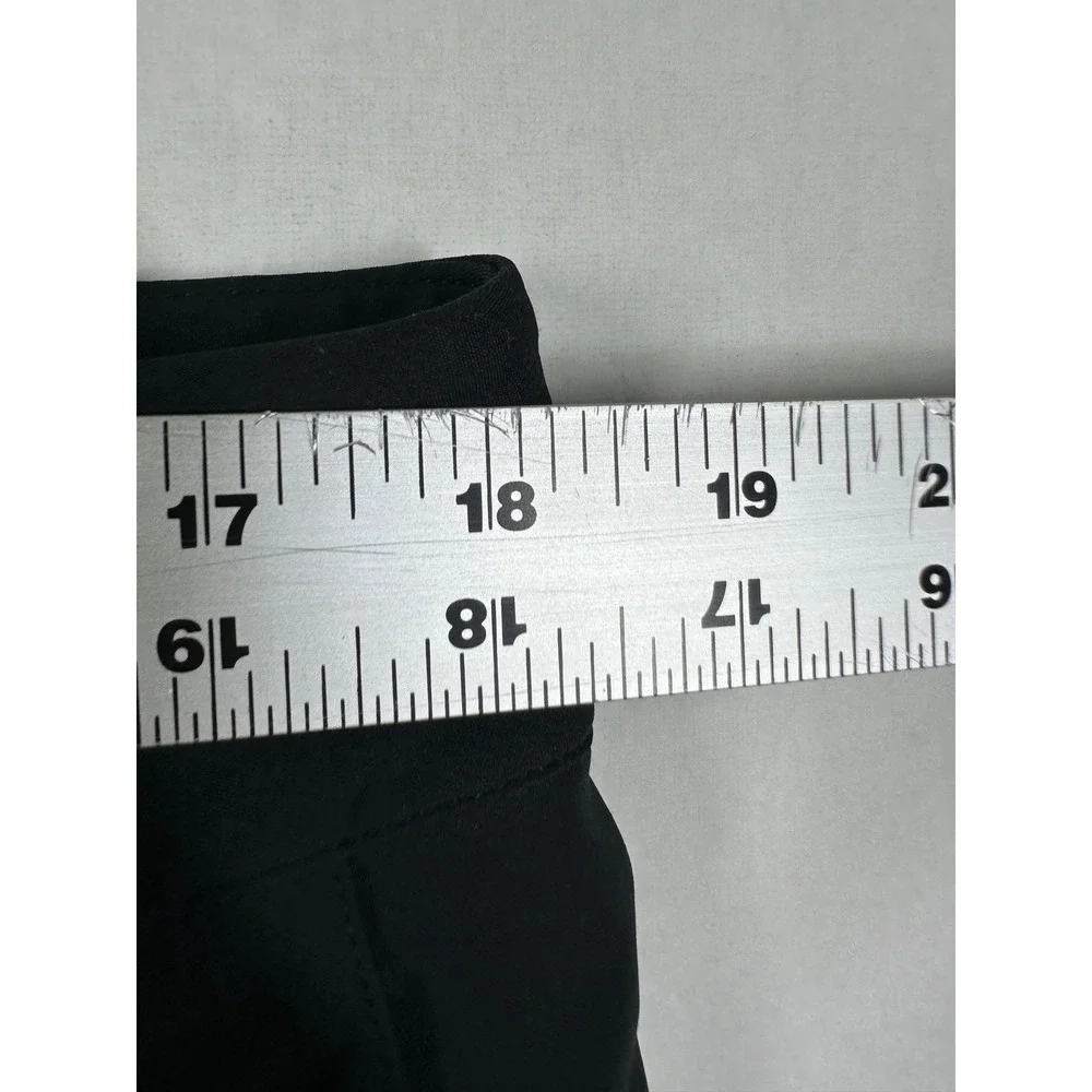 Nike‎ Golf Tour Performance Pants Women 14 Black Dri-FIT Crop Capri Sporty Chic